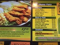 Ohana Menu