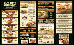 Golden Chicken Menu