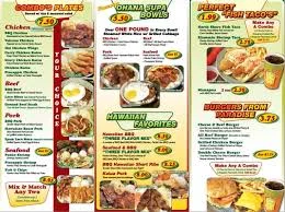 Ohana Menu