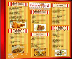 Golden Chicken Menu
